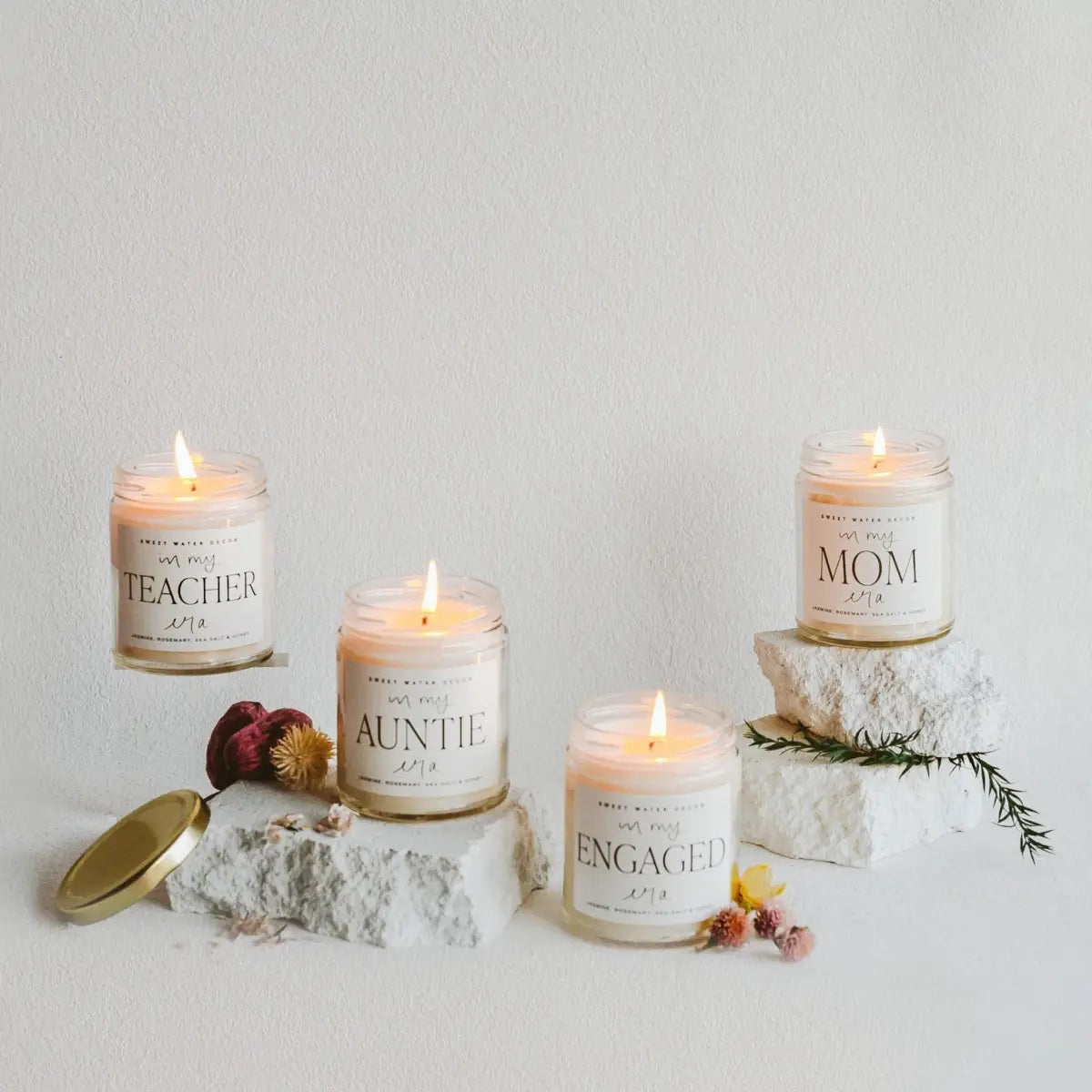 In My Mom Era Soy Candle - Clear Jar - 9 oz (Wildflowers and Salt) - Sweet Water Decor