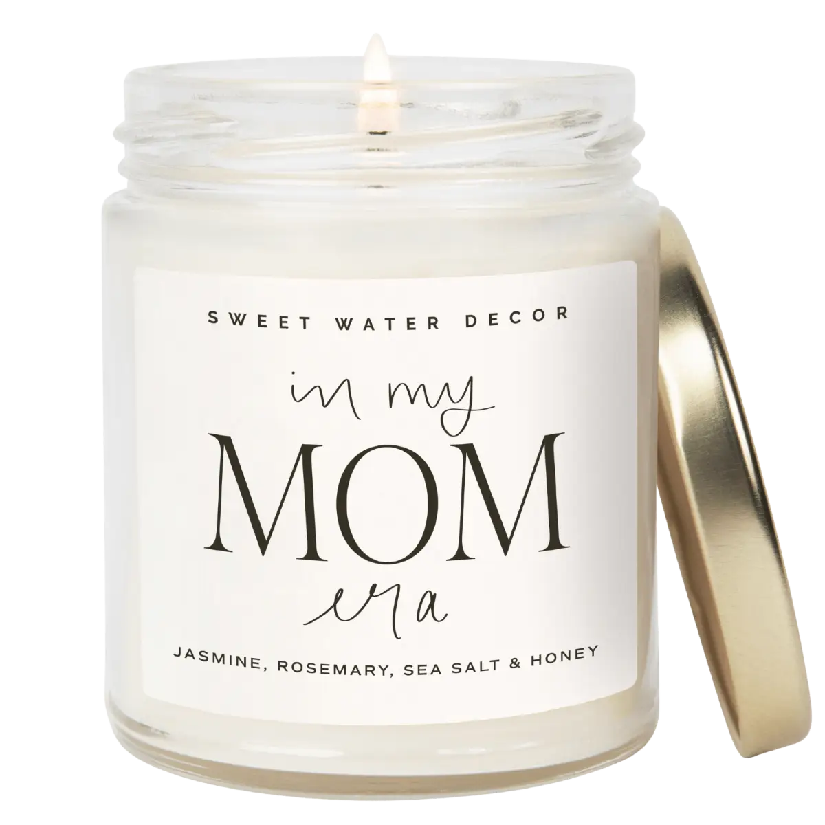 In My Mom Era Soy Candle - Clear Jar - 9 oz (Wildflowers and Salt) - Sweet Water Decor