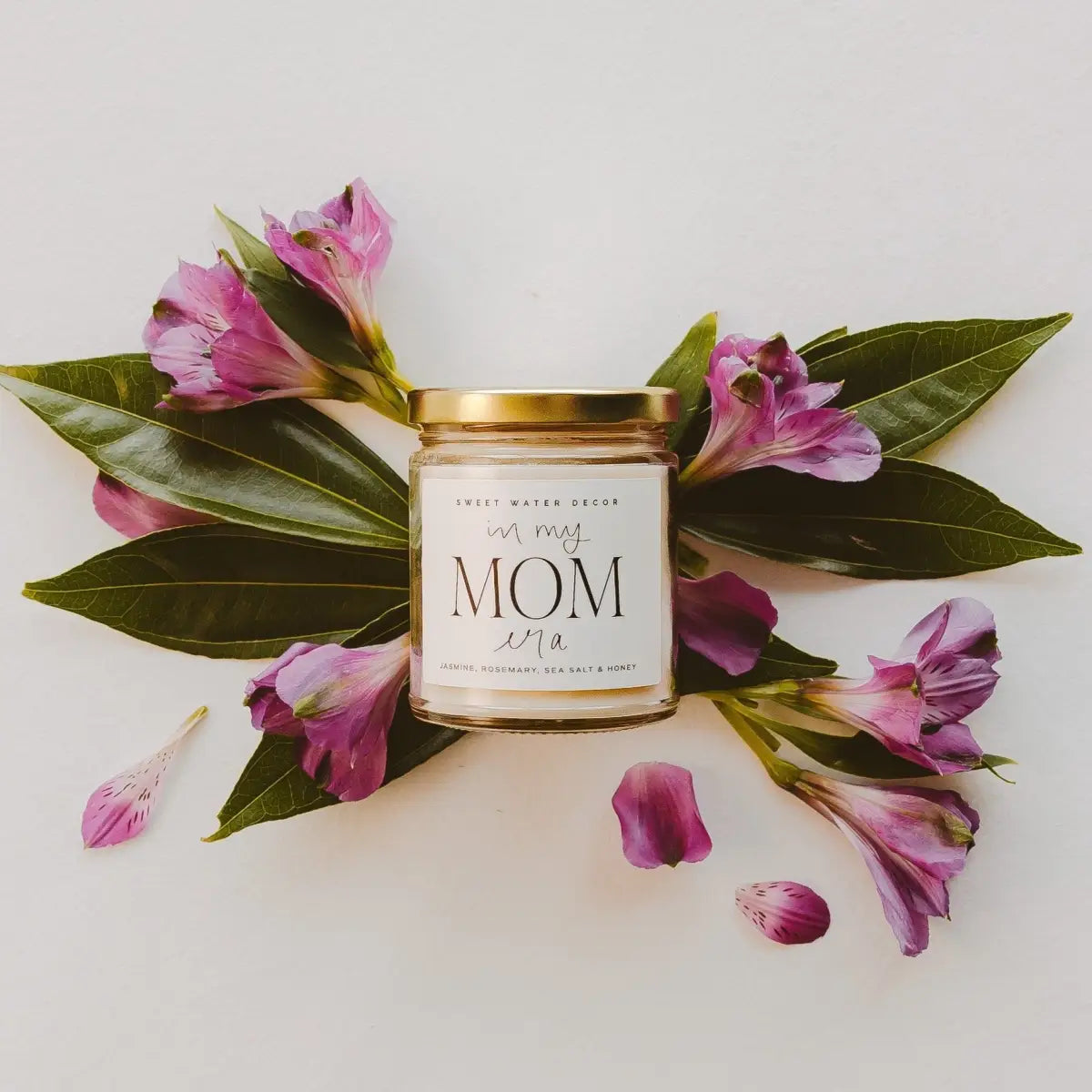 In My Mom Era Soy Candle - Clear Jar - 9 oz (Wildflowers and Salt) - Sweet Water Decor
