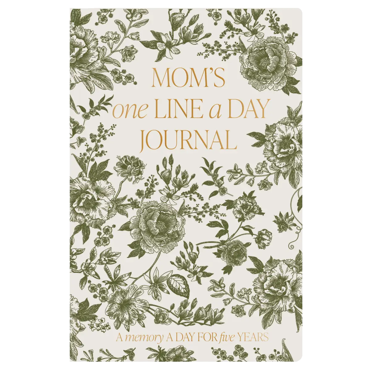Mom’s One Line A Day Green Delft Leather Journal - Sweet Water Decor