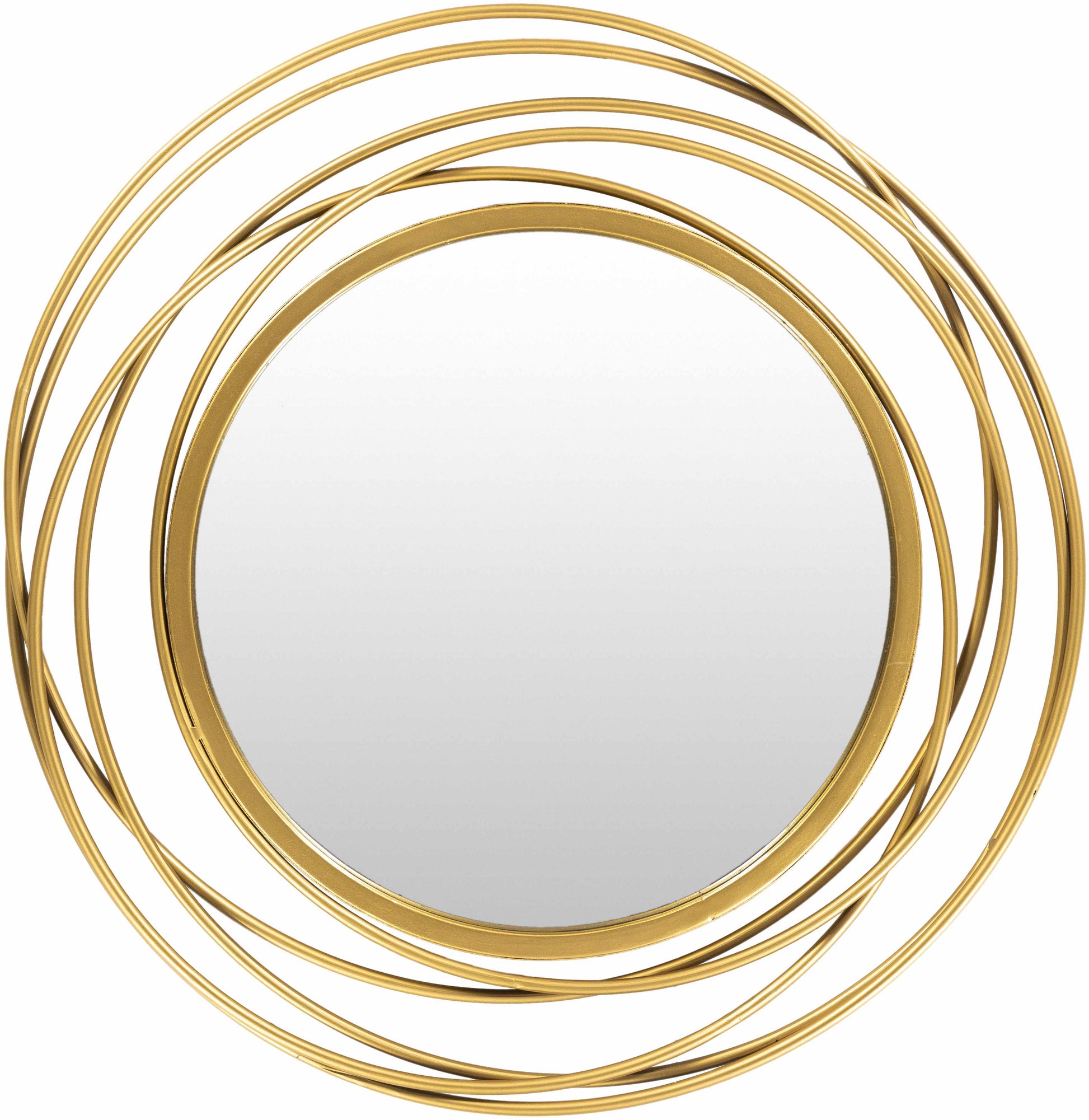 Monamon Round Rattan Mirror - 22’’H x 21’’W Round - Boutique Rugs