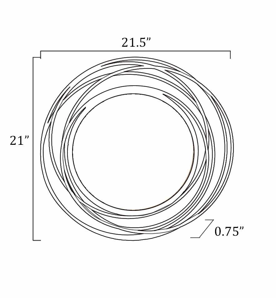 Miroir rond en rotin Monamon