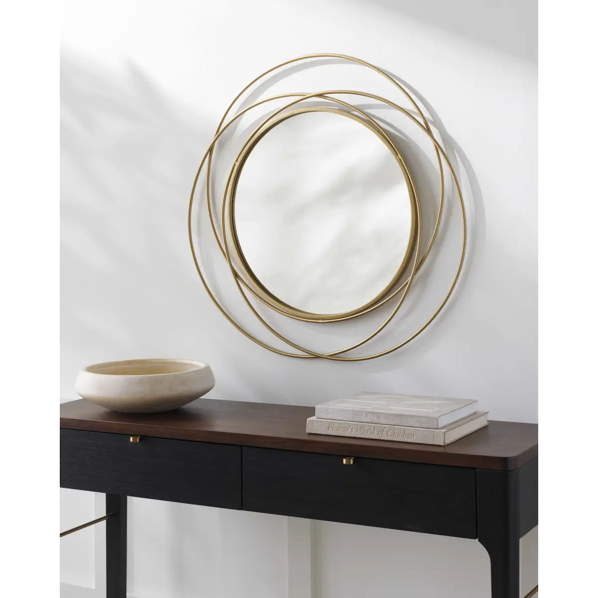 Monamon Round Rattan Mirror - Boutique Rugs
