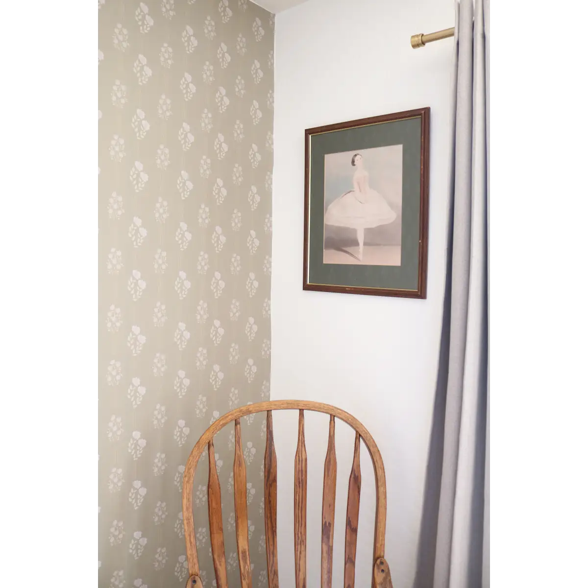 Monroe Wallpaper - Floral Triple Stripe for Kids - Loomwell Home Goods