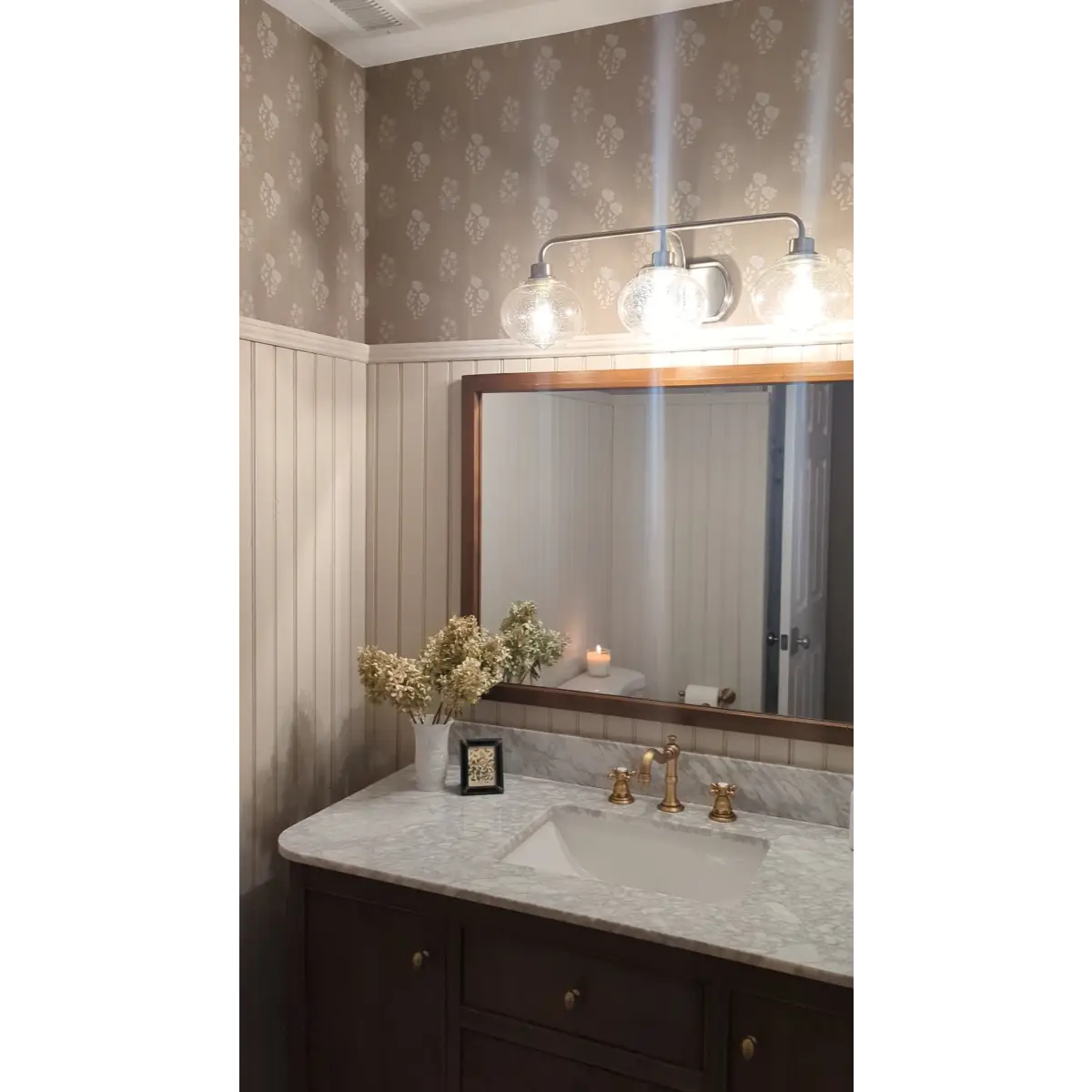 Monroe Wallpaper - Floral Triple Stripe for Kids - Loomwell Home Goods