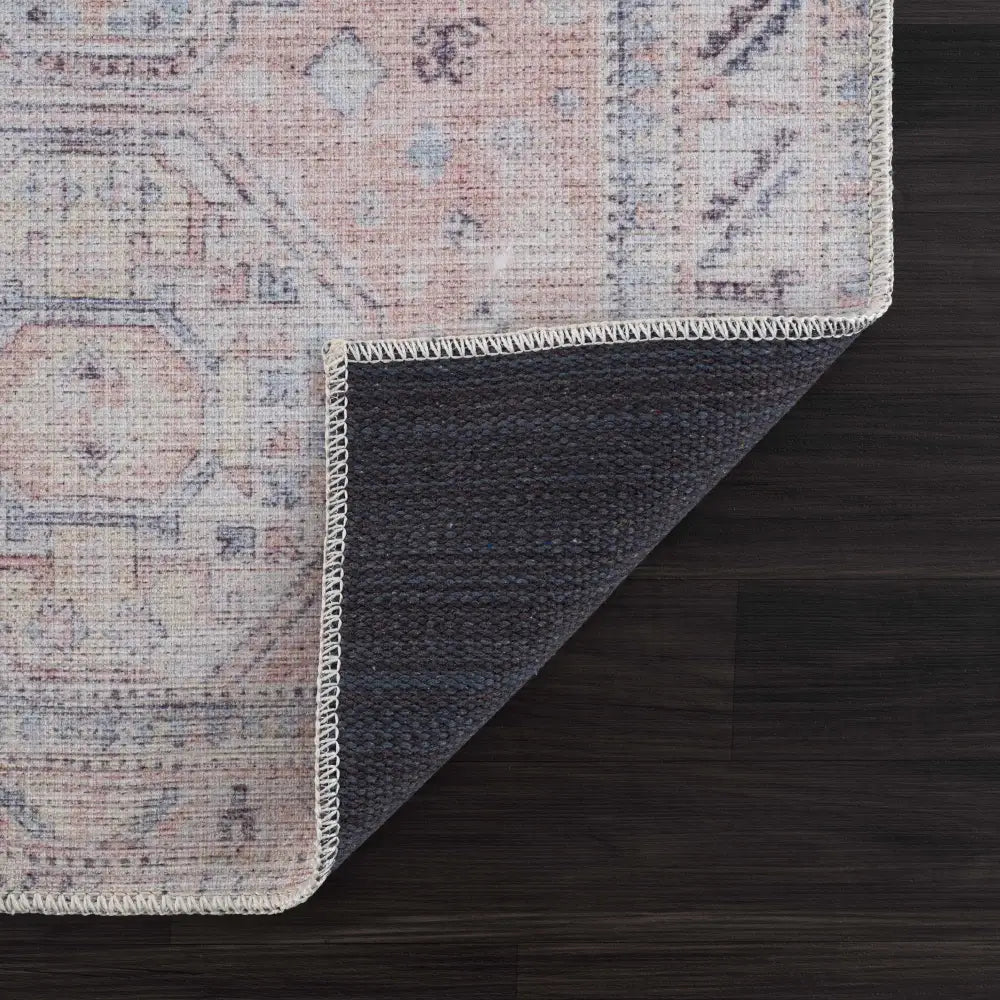 Morcott Peach Washable Area Rug - Boutique Rugs