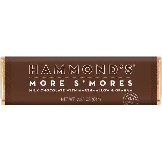 More S’mores - Milk Chocolate Candy Bar - Hammond’s Candies