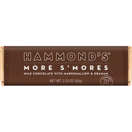 More S’mores - Milk Chocolate Candy Bar - Hammond’s Candies