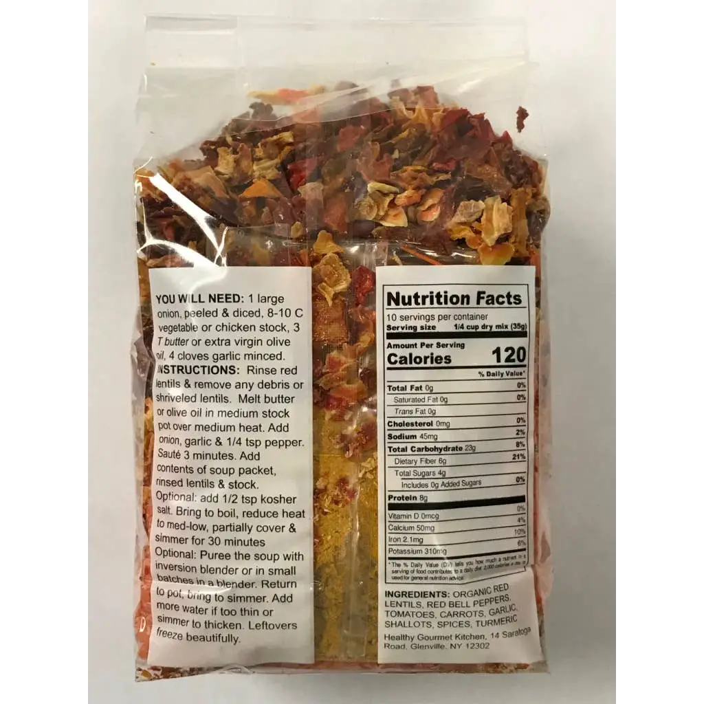 Soup Mix - Moroccan Red Lentil - Healthy Gourmet Kitchen