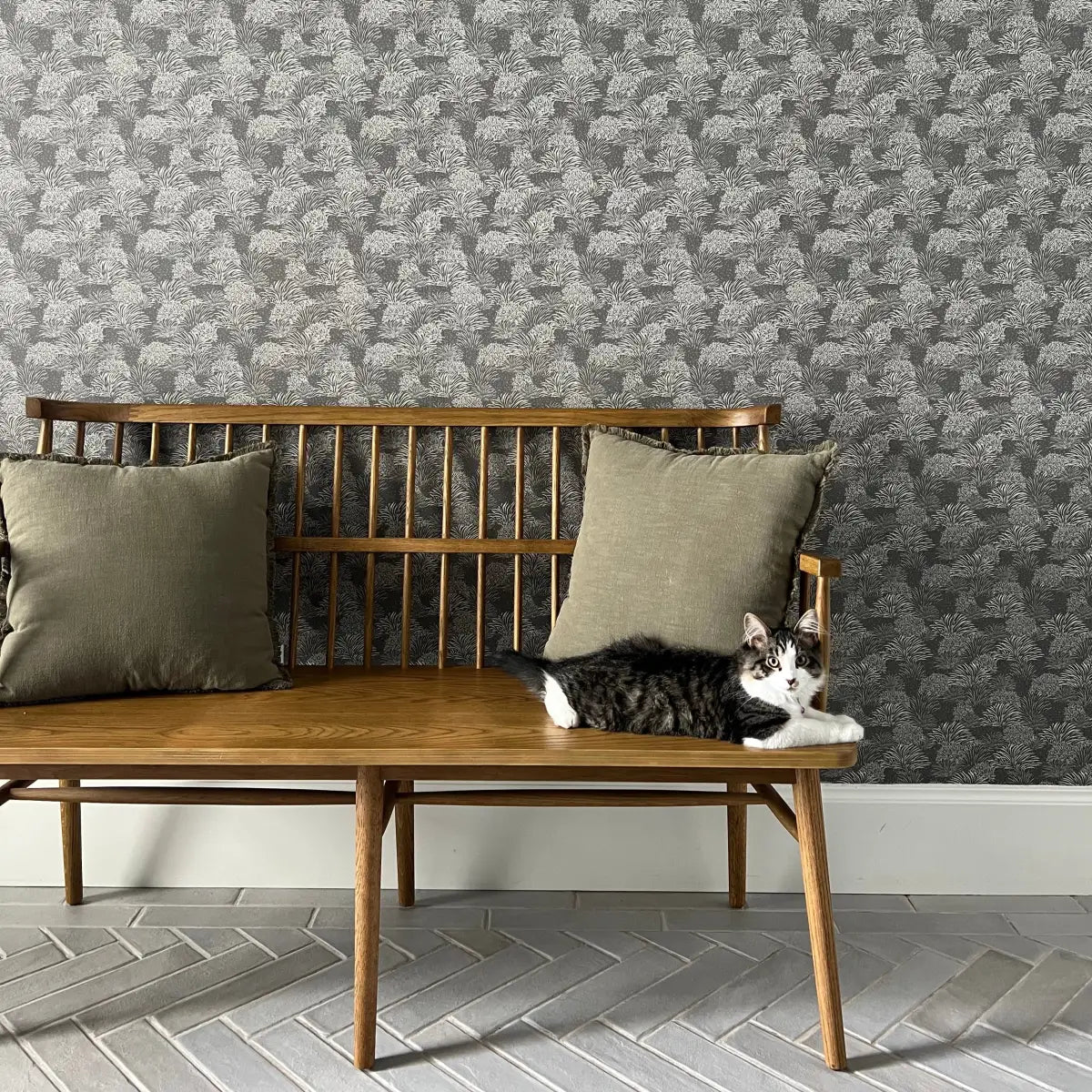 Morrigan Wallpaper - Grassy Calm - by Grateful Artsy Soul - Loomwell Home Goods