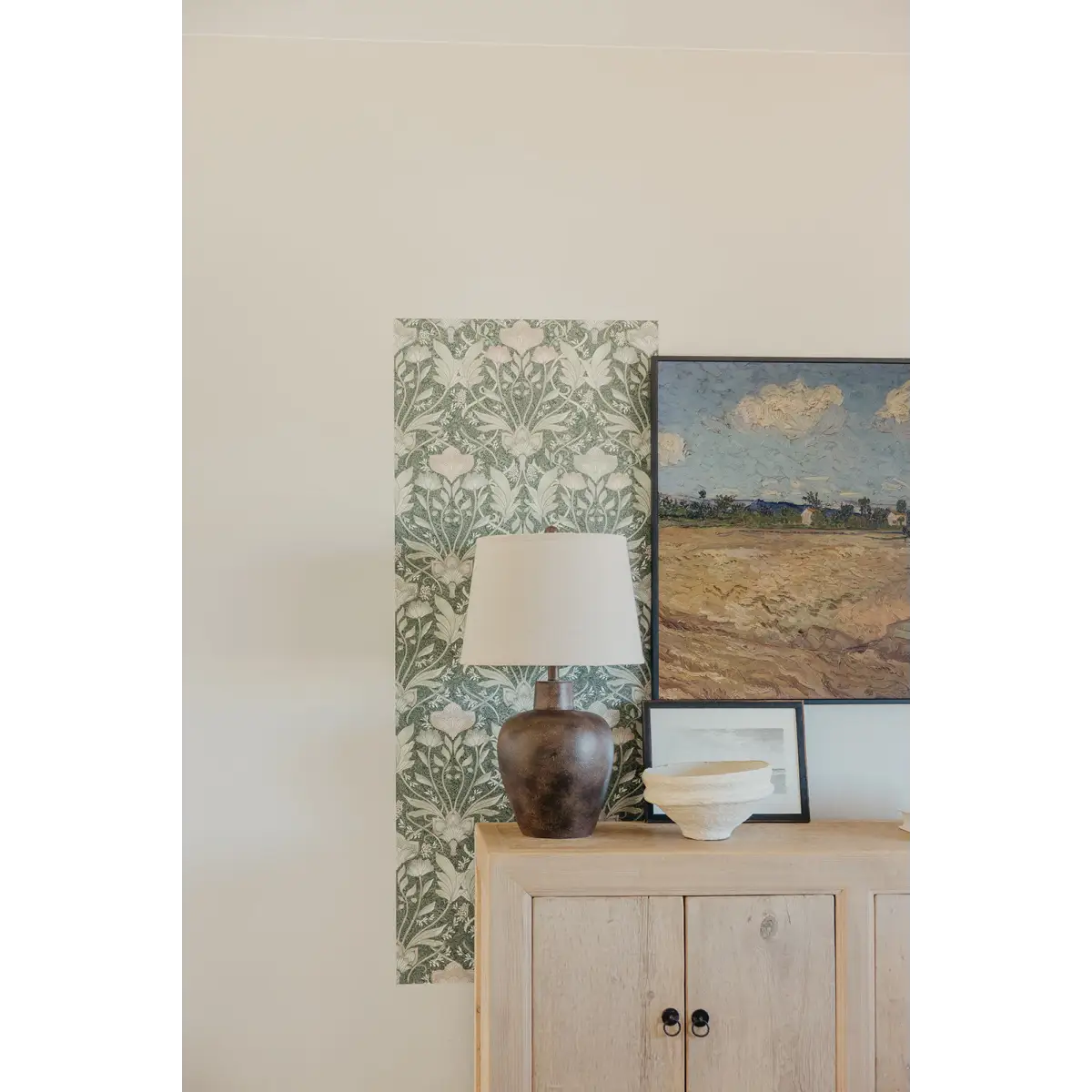 Morris Wallpaper - Botanical Pattern - by Aynsley Ovard x Bloomery Decor - Loomwell Home Goods