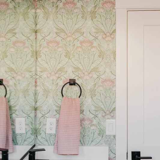 Morris Wallpaper - Botanical Pattern - by Aynsley Ovard x Bloomery Decor - Loomwell Home Goods