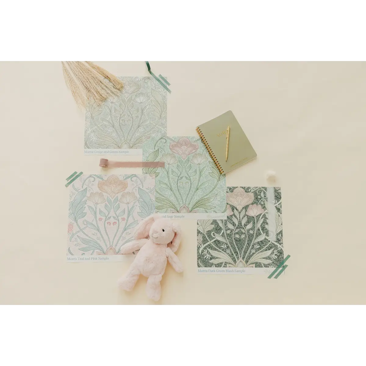 Morris Wallpaper - Botanical Pattern - by Aynsley Ovard x Bloomery Decor - Loomwell Home Goods