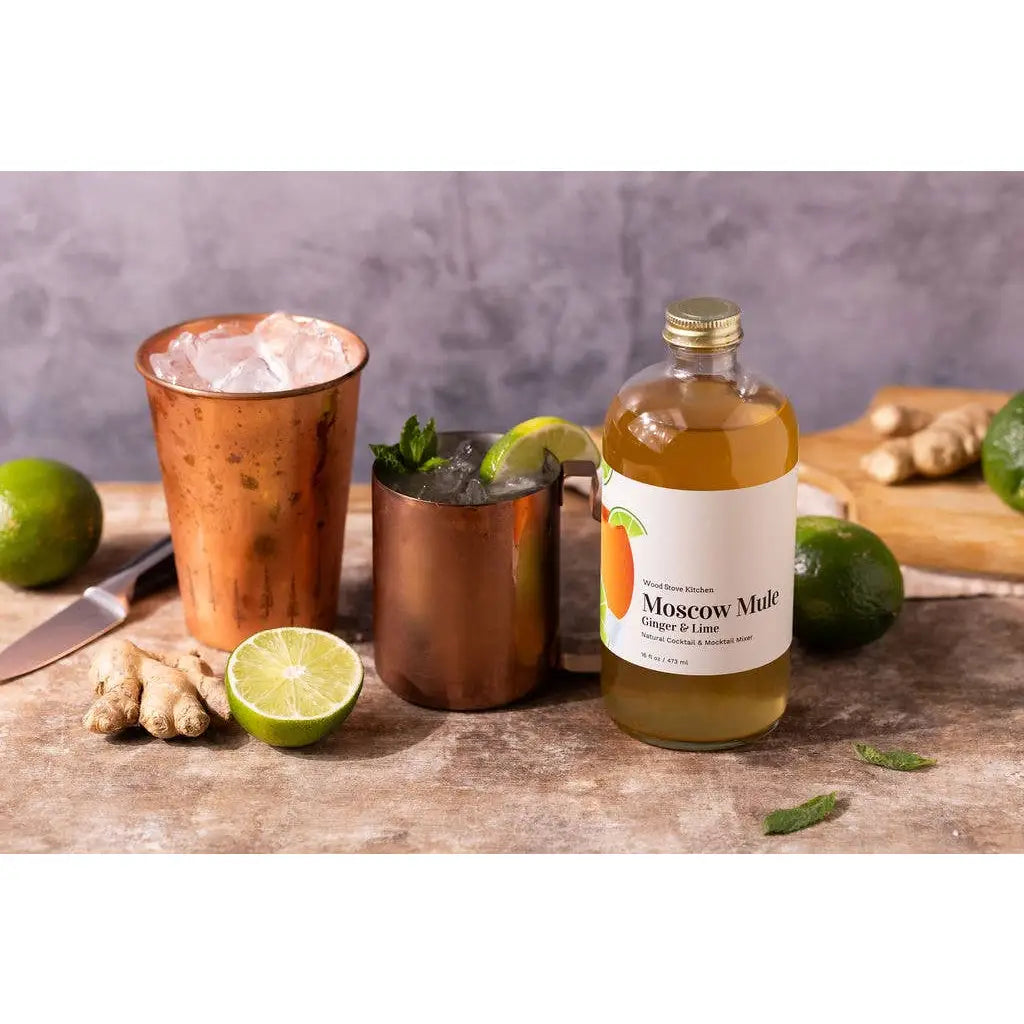 Moscow Mule Cocktail Mocktail Mixer - Ginger & Lime - Wood Stove Kitchen