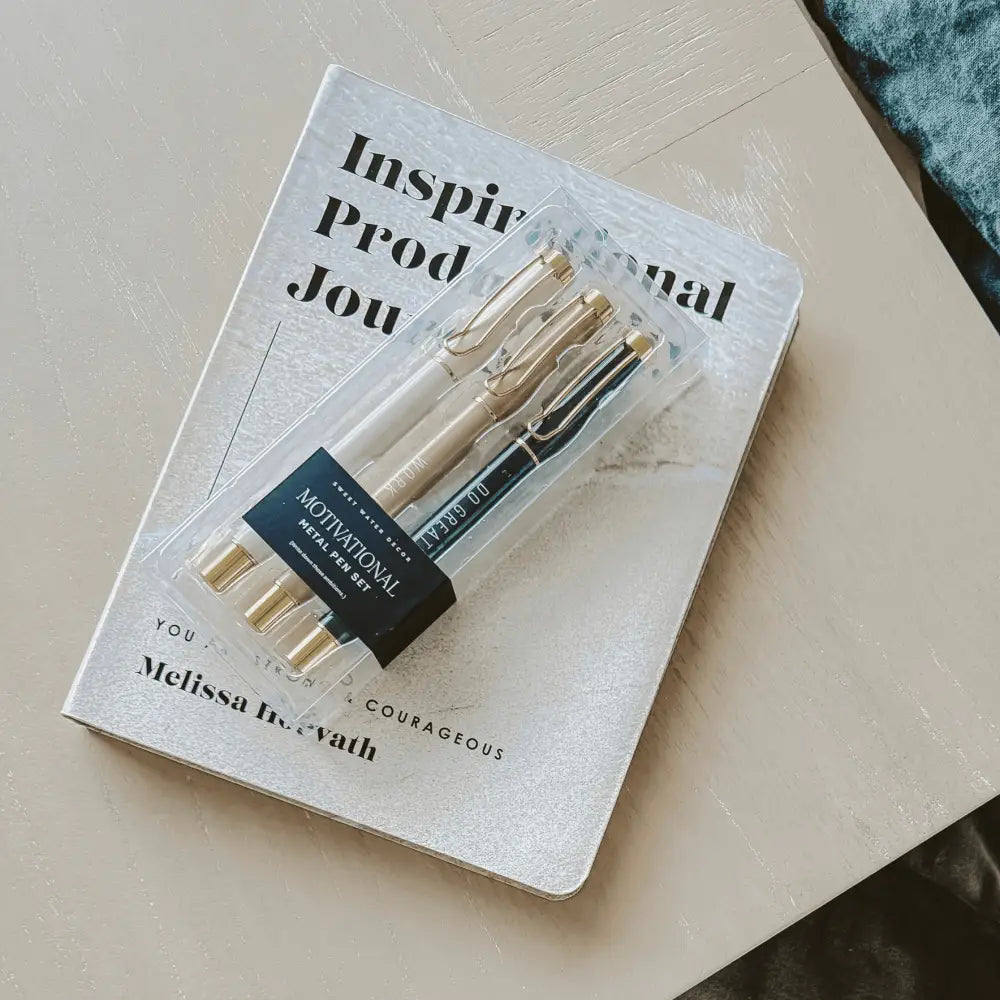 Motivational Metal Pen Set - Sweet Water Decor