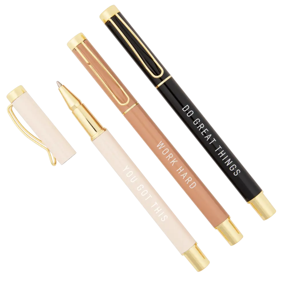 Motivational Metal Pen Set - Sweet Water Decor