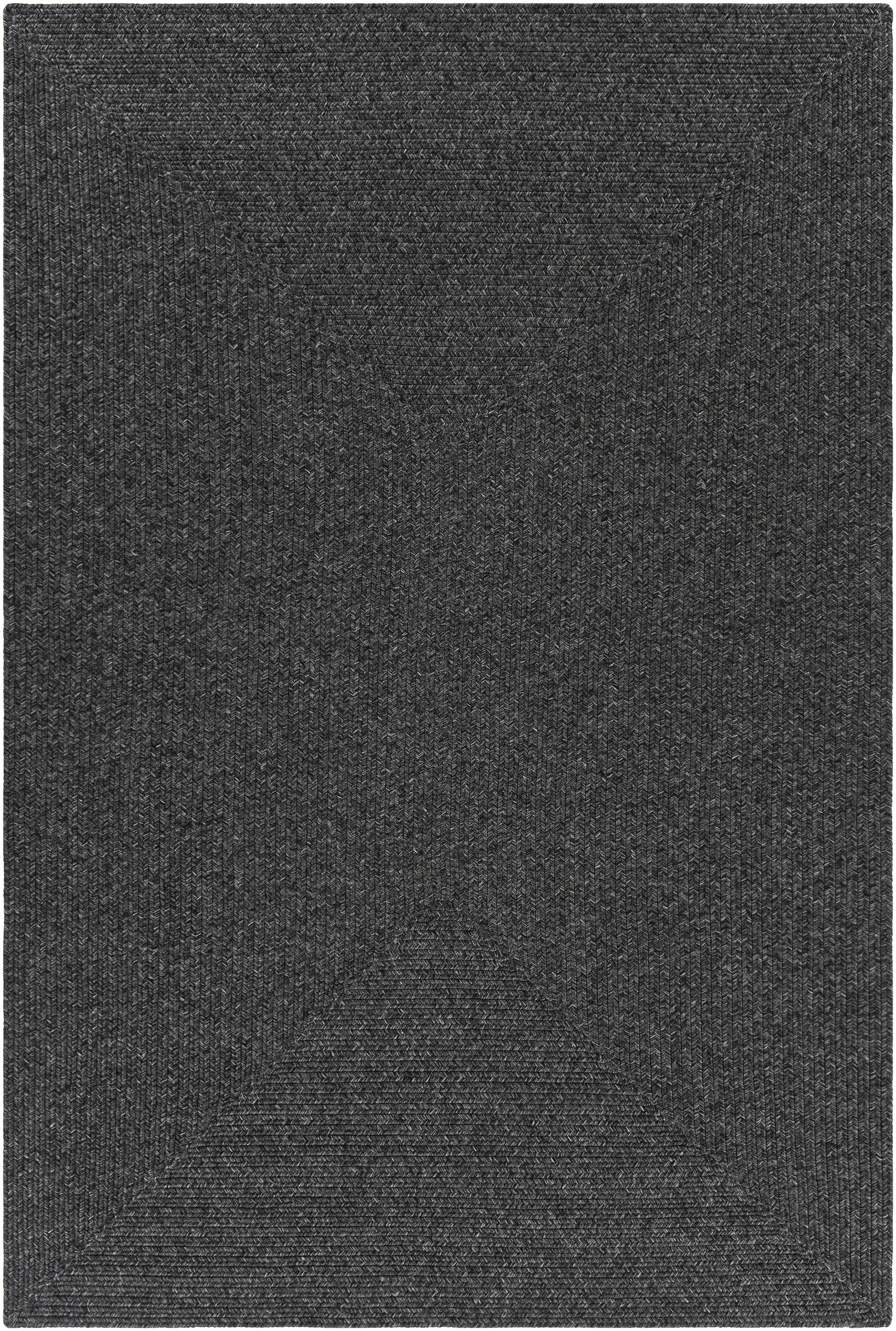 Black Braided Faux Jute Rug - 5’ x 7’6’’ Rectangle - Boutique Rugs