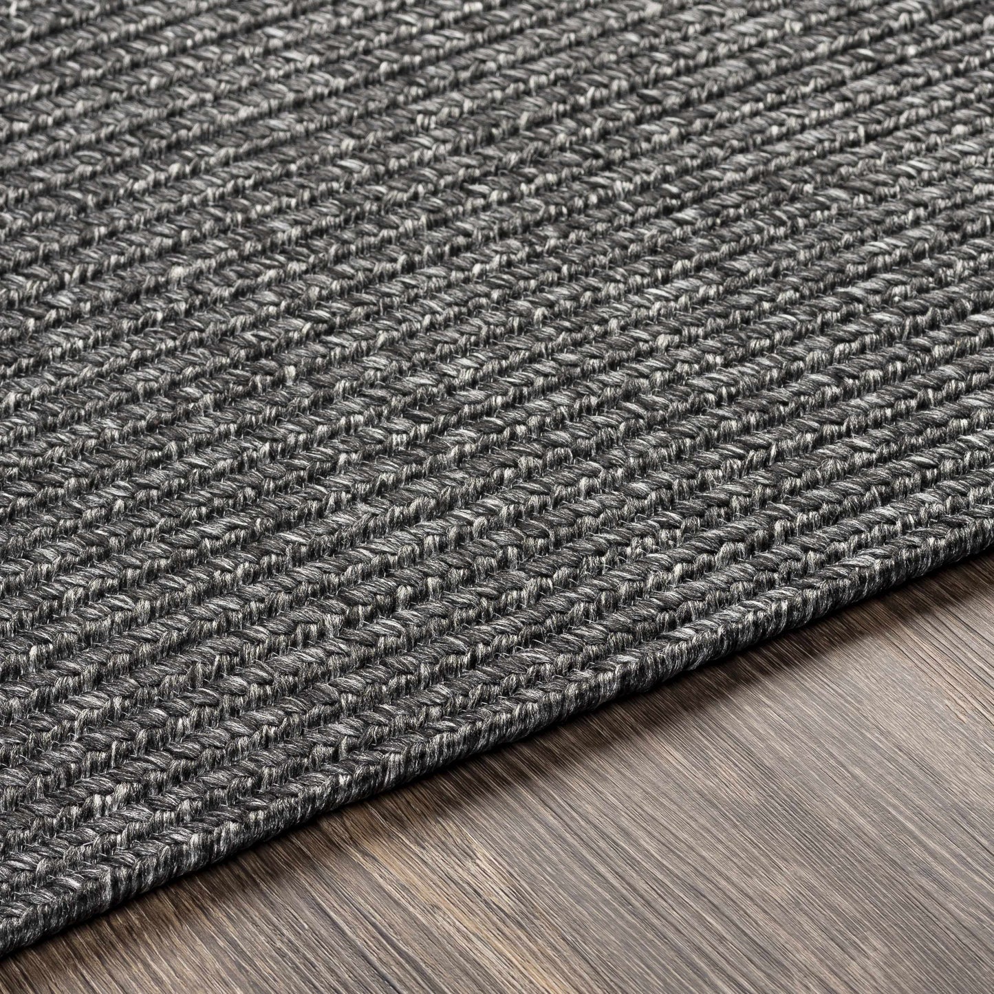 Black Braided Faux Jute Rug - Boutique Rugs