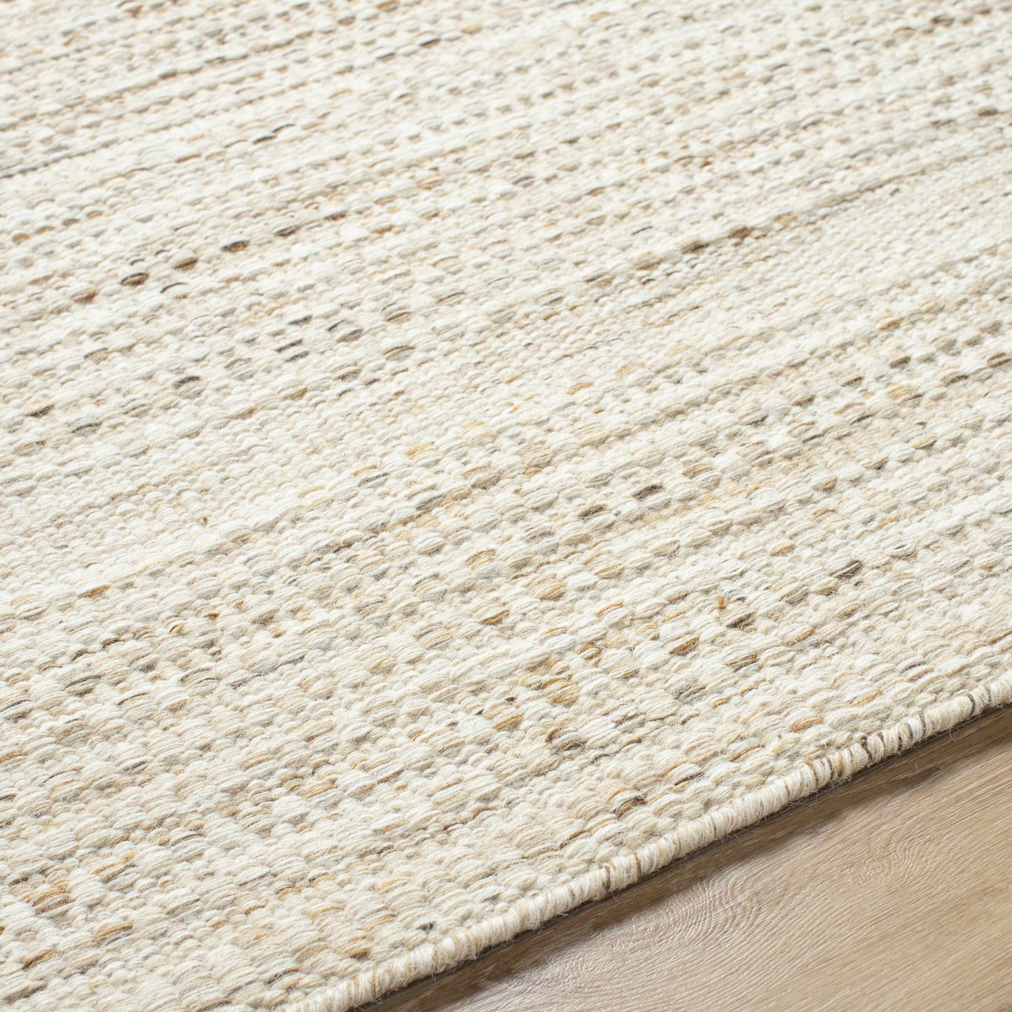 Beige Wool Area Rug - 3’6’’ x 5’6’’ Rectangle - Boutique Rugs