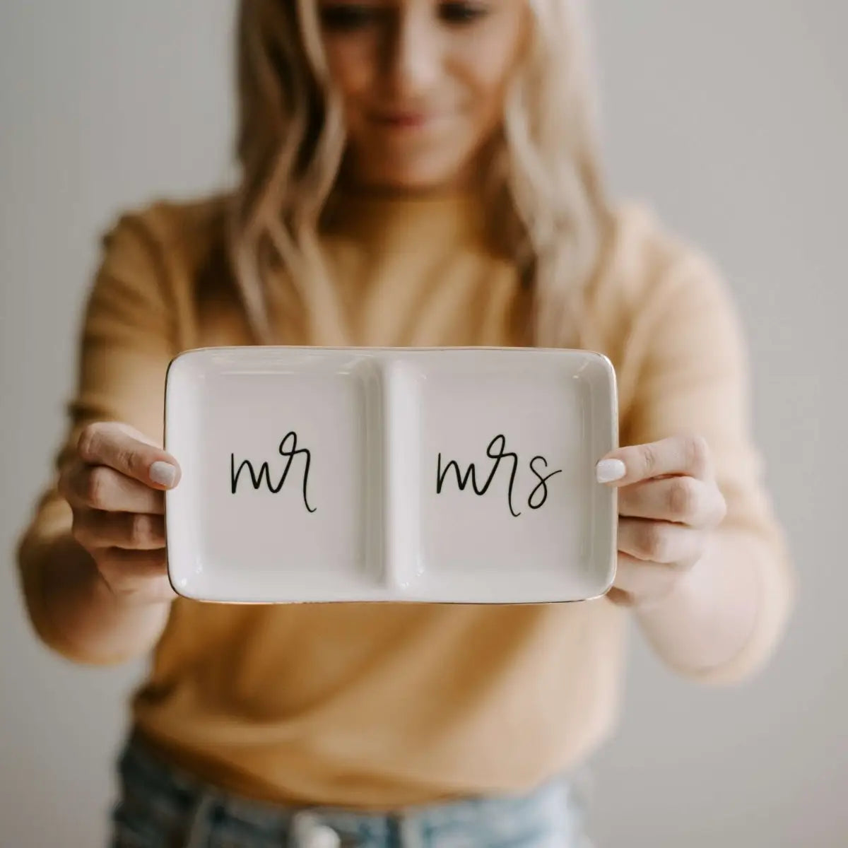 Mr. and Mrs. Jewelry Dish - Sweet Water Decor