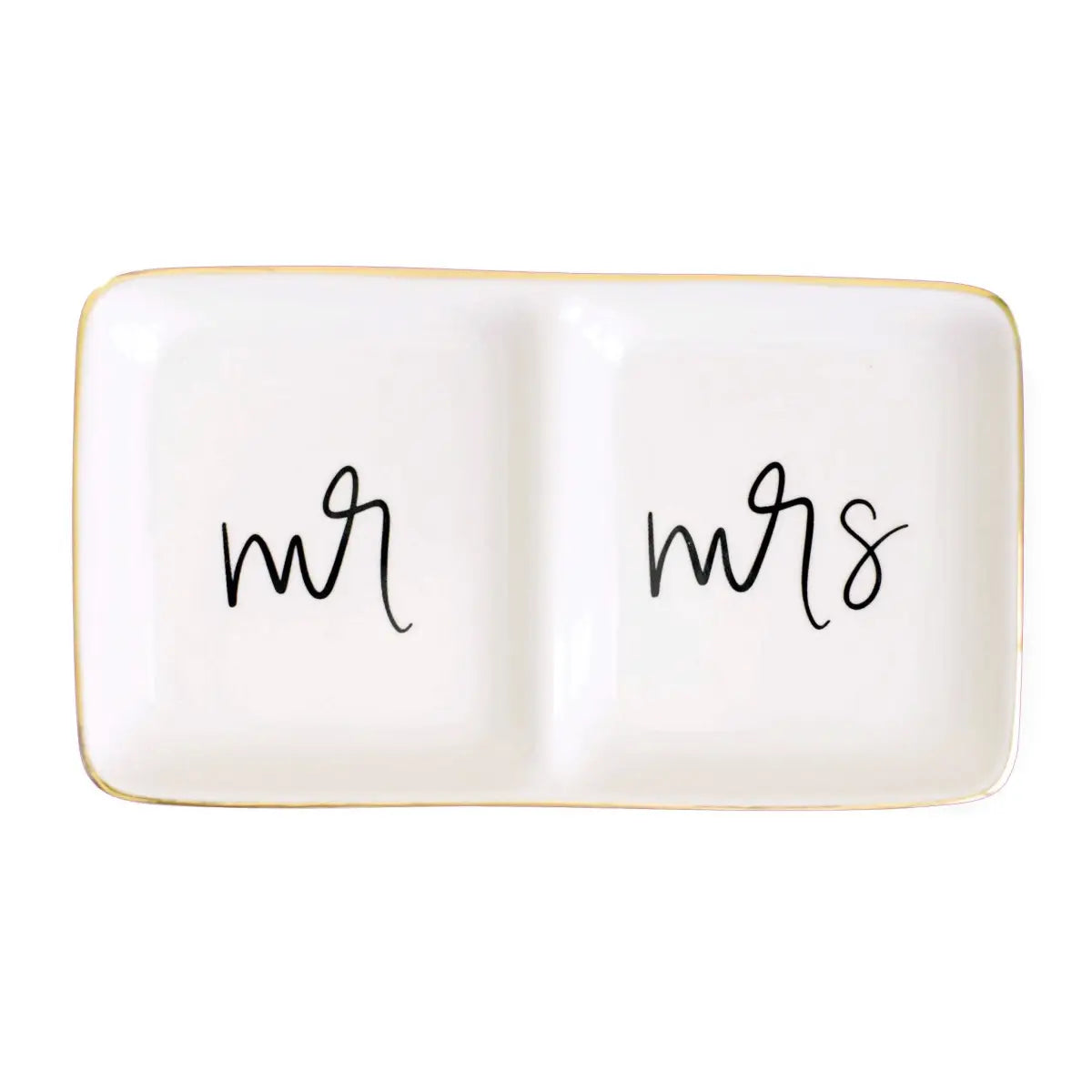 Mr. and Mrs. Jewelry Dish - Sweet Water Decor