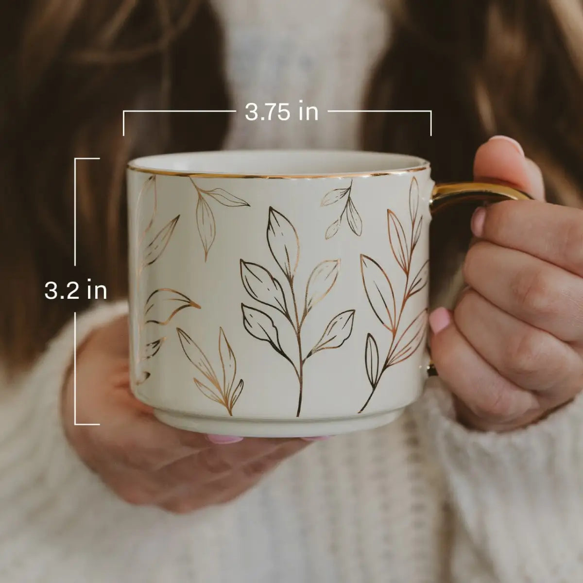 Mrs 14oz. Gold Handle Coffee Mug - Sweet Water Decor