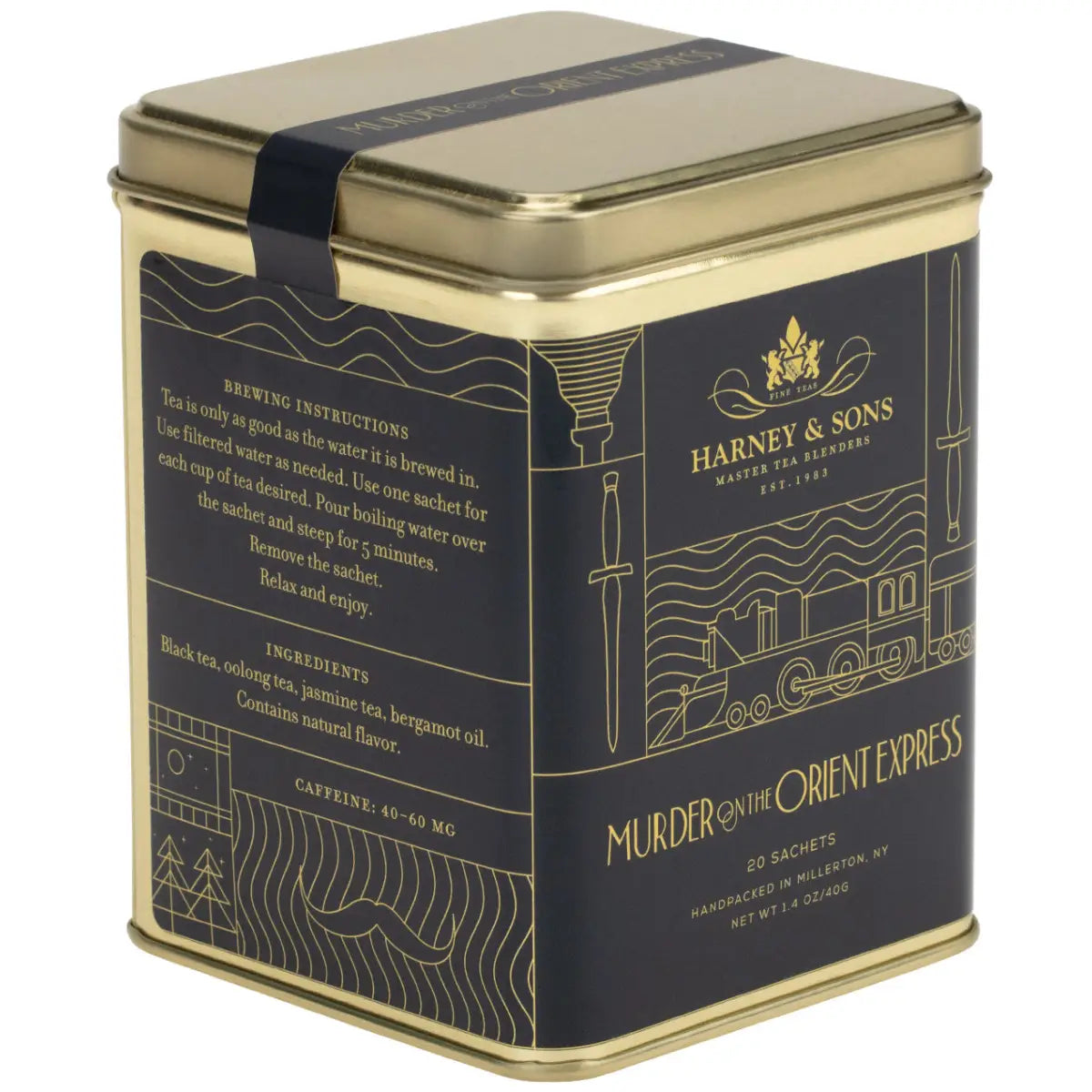 Murder on the Orient Express Blend Tea - Tin of 20 Sachets - Sachets / Tin of 20 Sachets - Harney & Sons Fine Teas