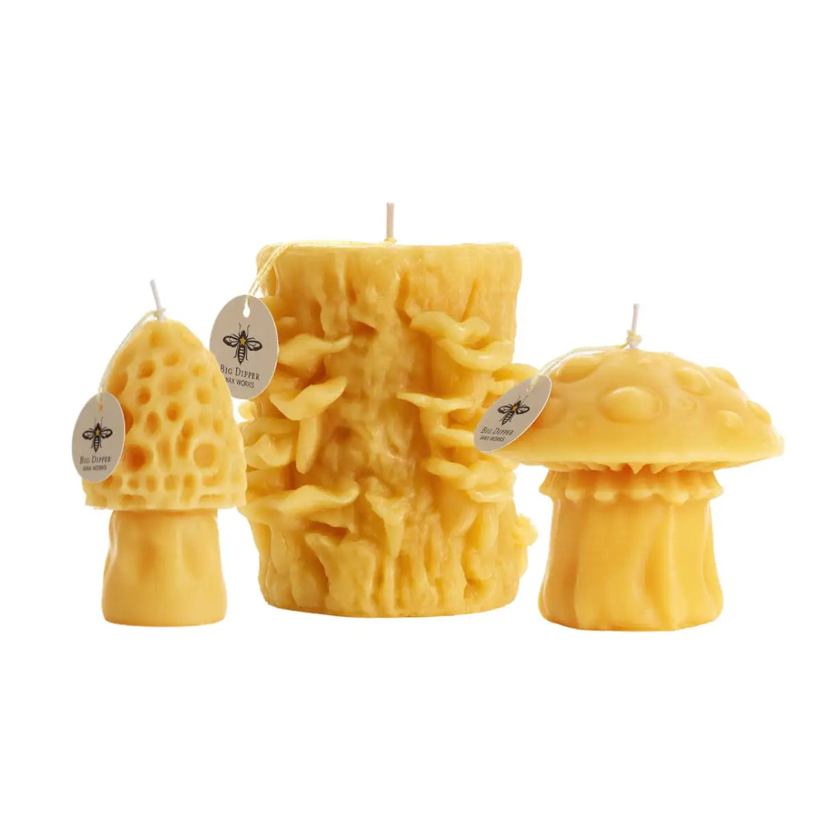 Mushroom Beeswax Candle - Big Dipper Wax Works