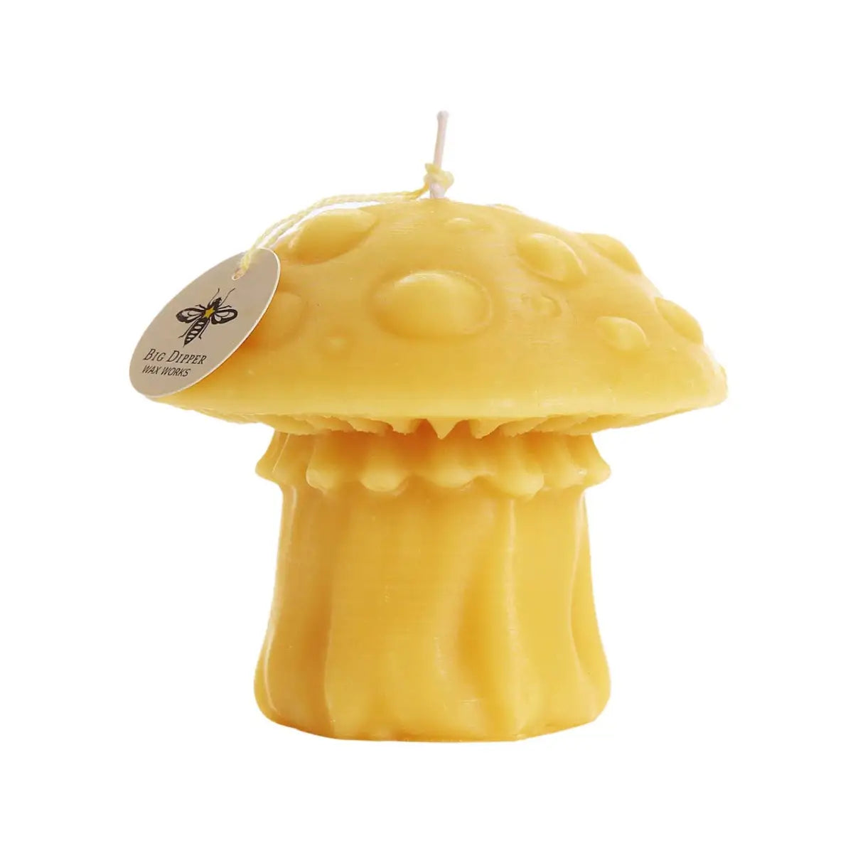 Mushroom Beeswax Candle - Amanita Mushroom - Big Dipper Wax Works