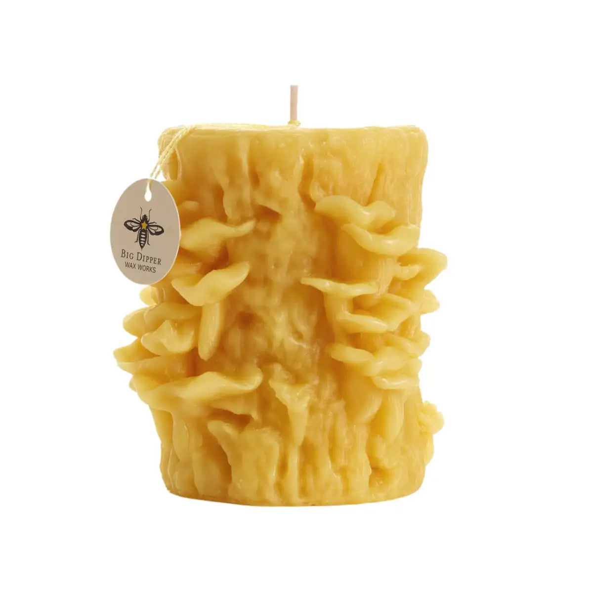 Mushroom Beeswax Candle - Oyster Mushroom - Big Dipper Wax Works