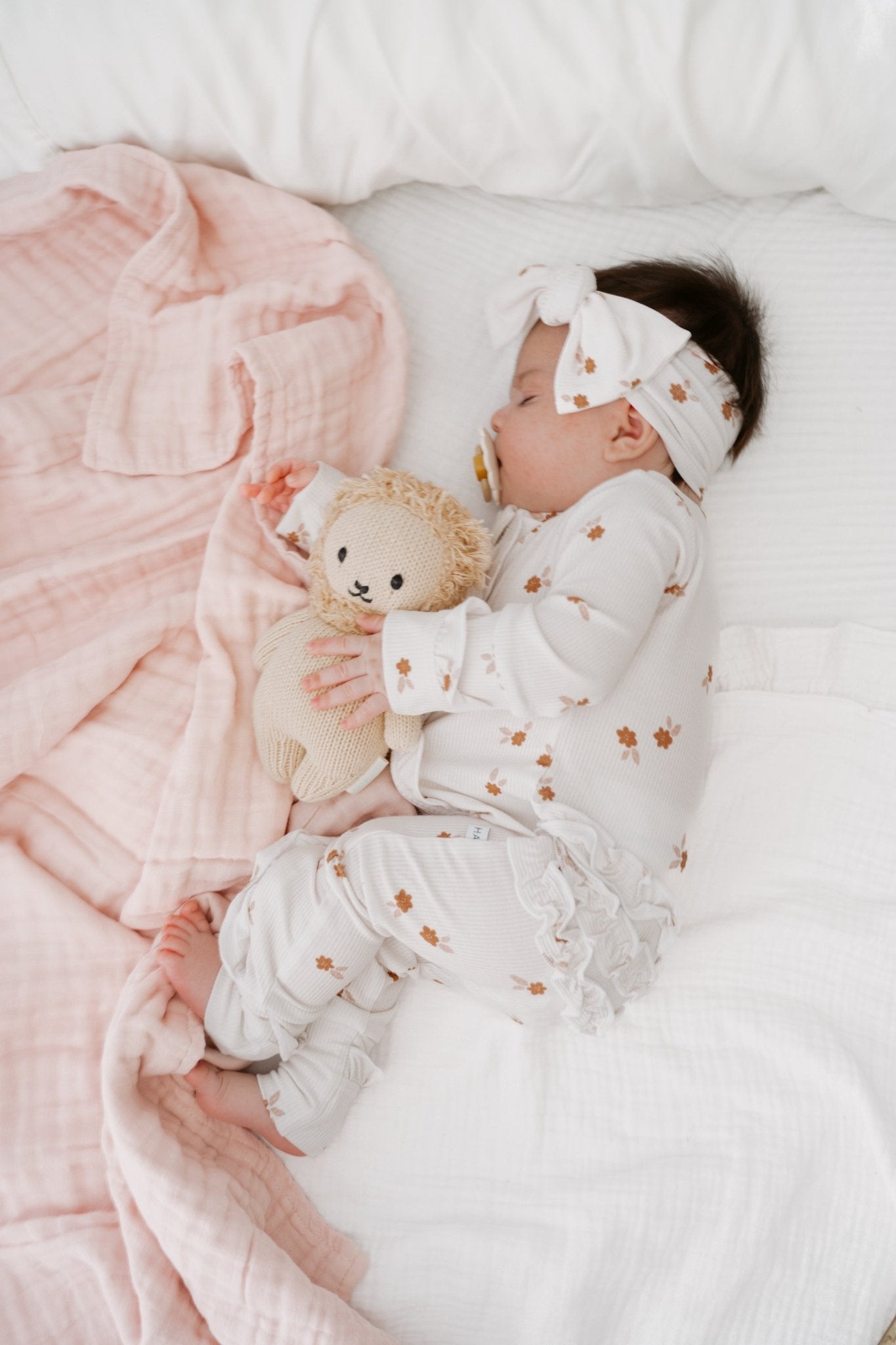 Muslin 6-Layer Blanket - Baby Pink - Harp Angel Boutique