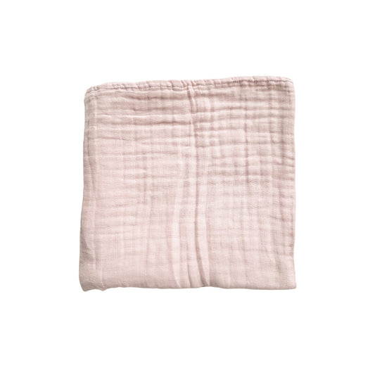 Muslin 6-Layer Blanket - Baby Pink - Harp Angel Boutique