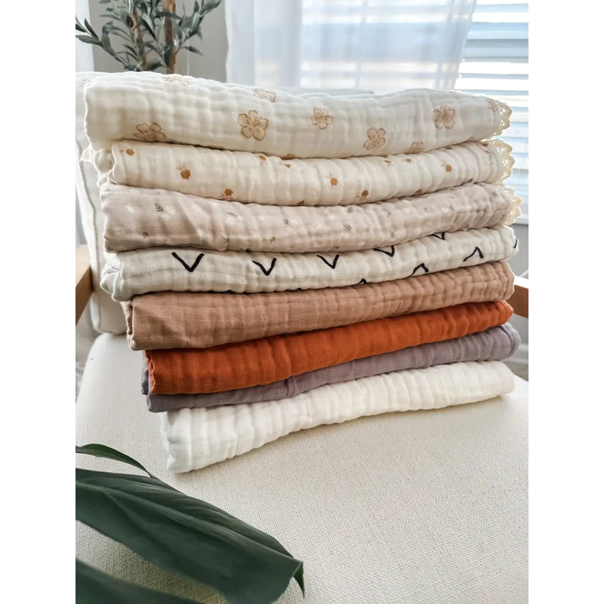 Muslin 6-Layer Blanket - Copper - Harp Angel Boutique