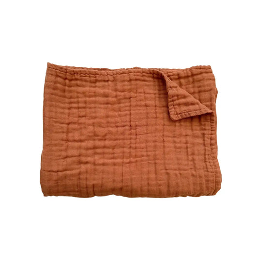 Muslin 6-Layer Blanket - Copper - Harp Angel Boutique