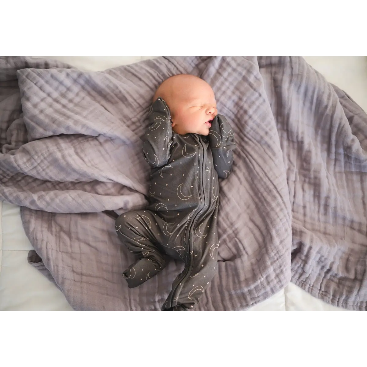 Muslin 6-Layer Blanket - Dusty Violet - Harp Angel Boutique