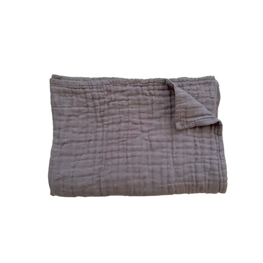 Muslin 6-Layer Blanket - Dusty Violet - Harp Angel Boutique