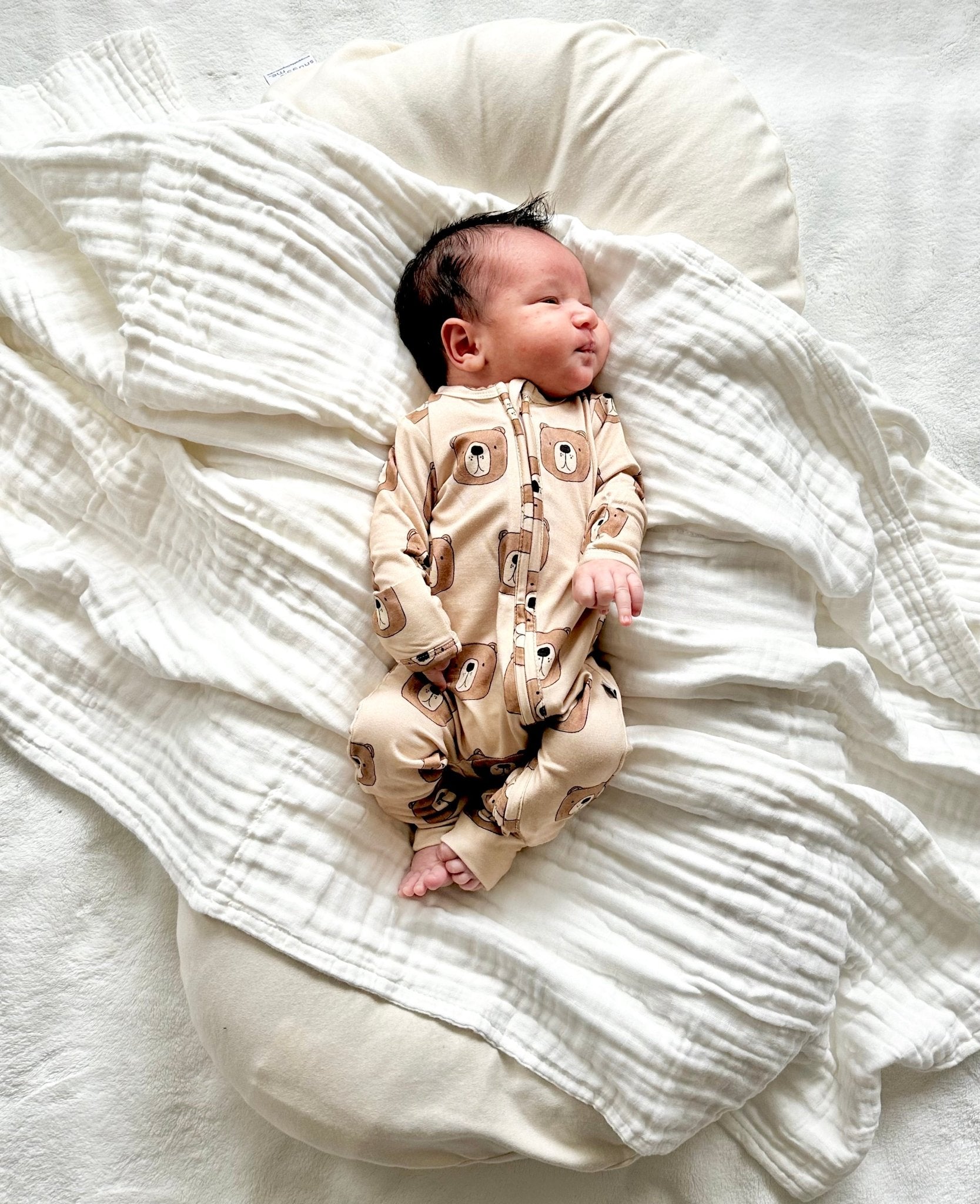 Muslin 6-Layer Blanket - White - Harp Angel Boutique