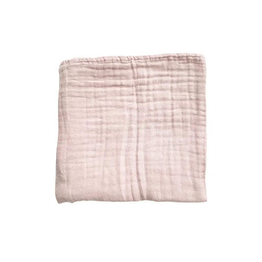 Muslin Baby Blanket - Baby Pink - 6-Layer Luxury - Harp Angel Boutique