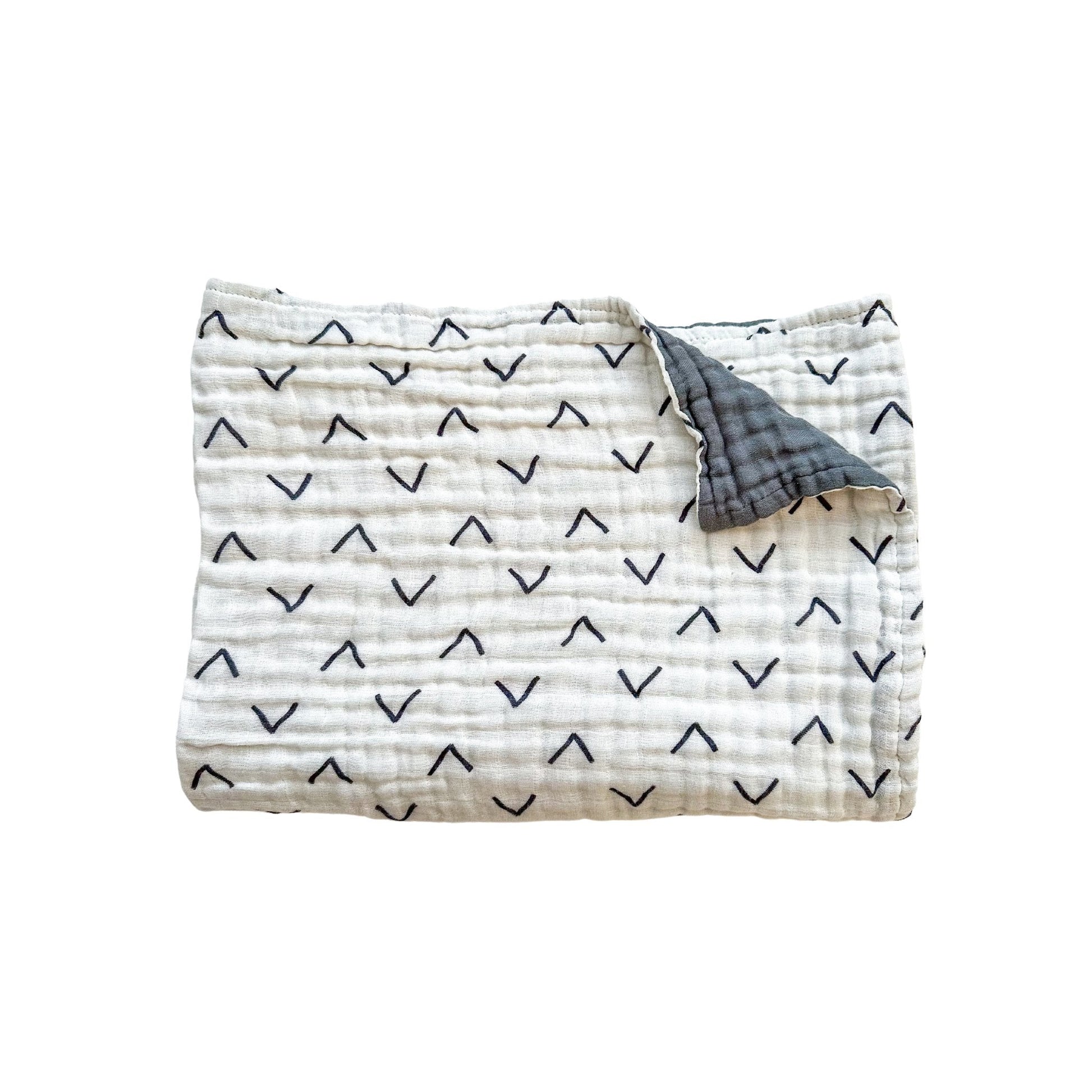 Muslin 6-Layer Blanket - Black Arrow - Harp Angel Boutique