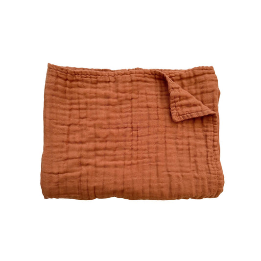 Muslin 6-Layer Blanket - Copper - Harp Angel Boutique