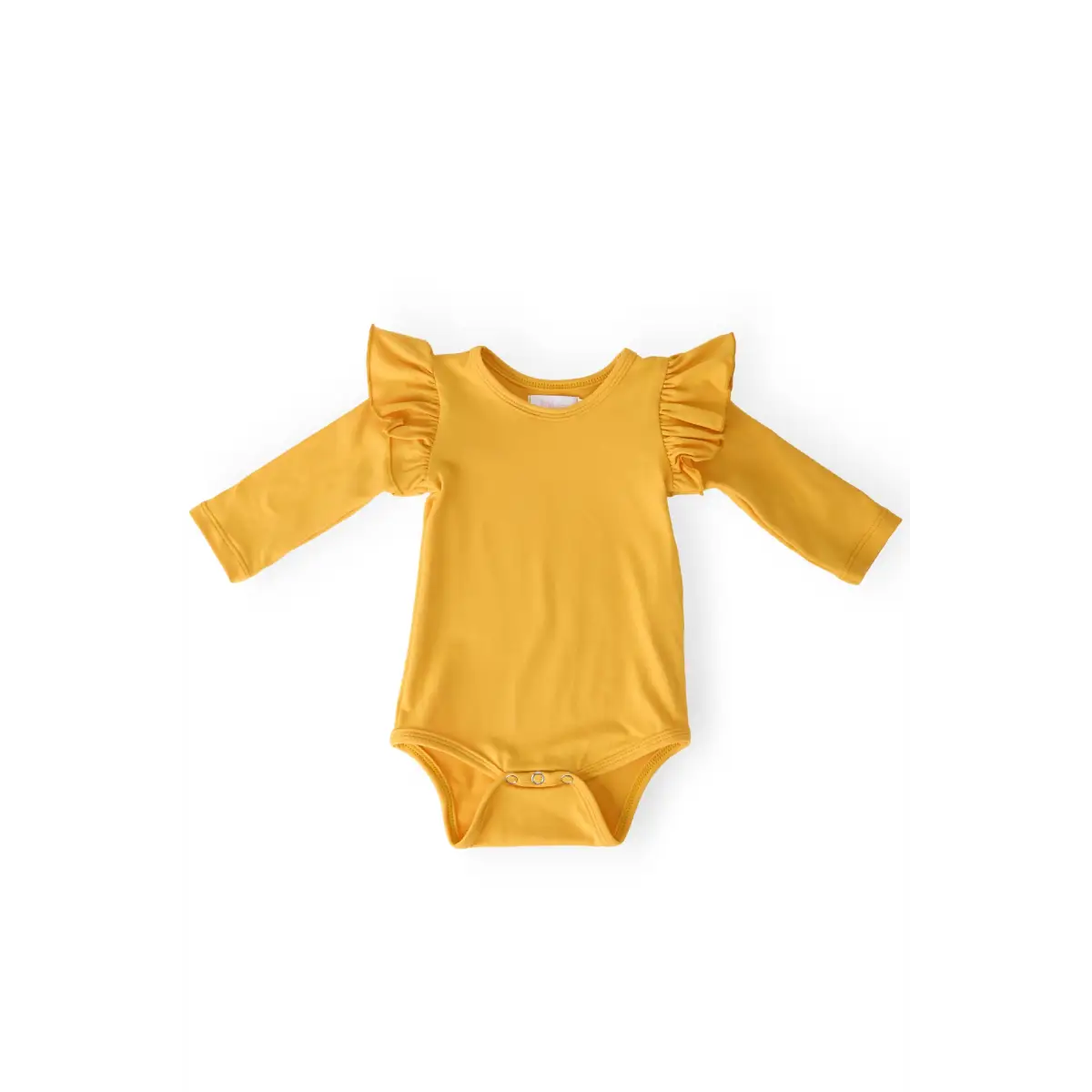 Mustard L/S Flutter Bodysuit - Mila & Rose ®