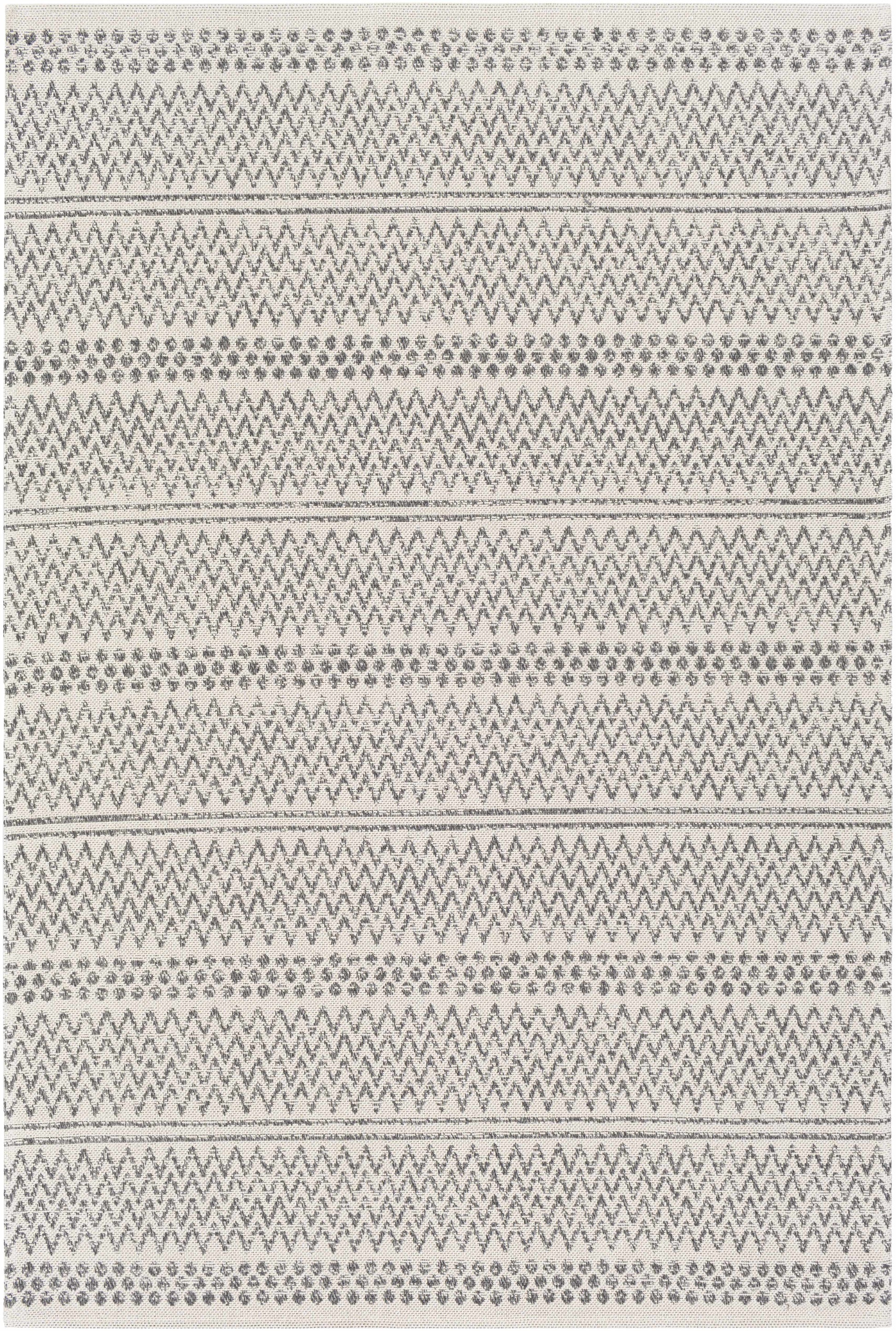 Gray Global Cotton Rug - 5’ x 7’3’’ Rectangle - Boutique Rugs