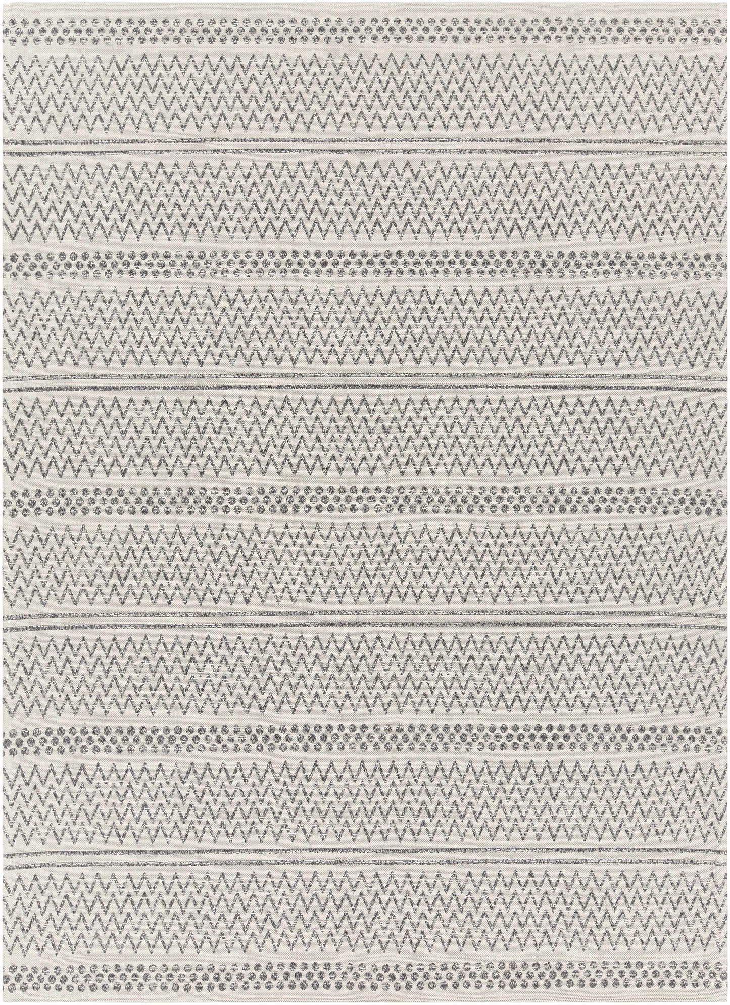Gray Global Cotton Rug - * 7’7’’ x 10’2’’ Rectangle - Boutique Rugs