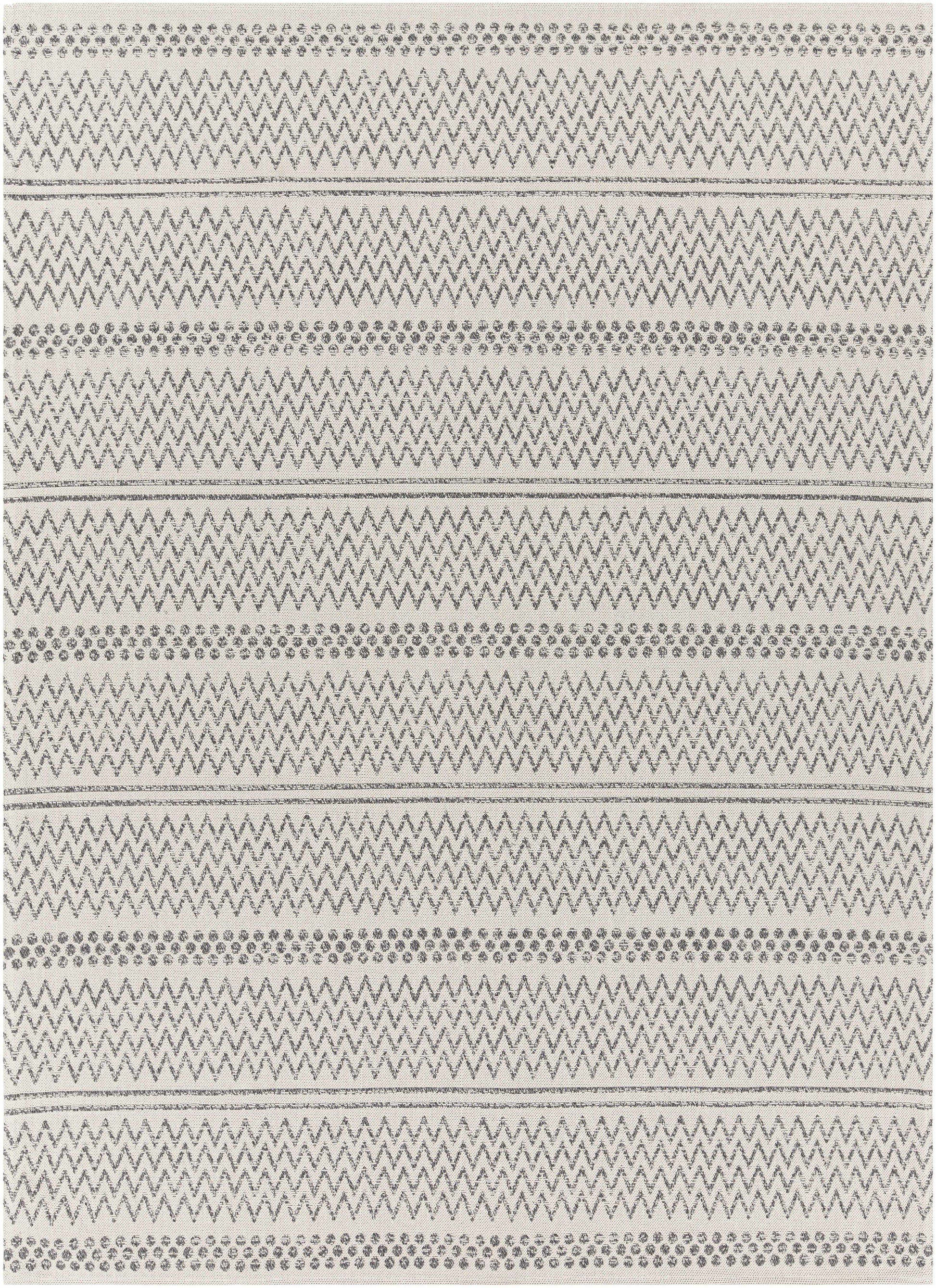 Gray Global Cotton Rug - * 7’7’’ x 10’2’’ Rectangle - Boutique Rugs