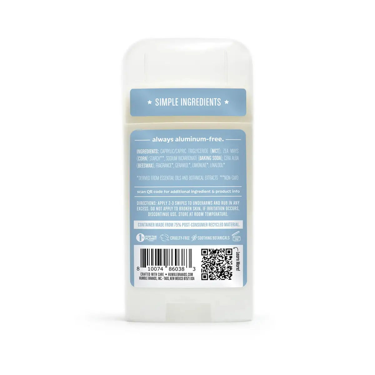 Natural Deodorant - Rosemary and Mint - Humble Brands Inc.