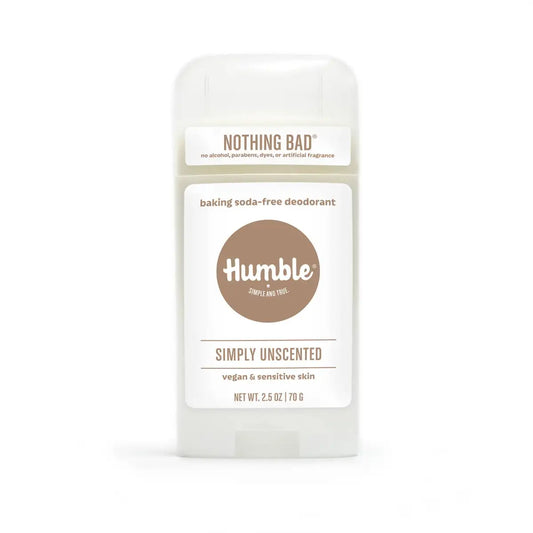 Natural Deodorant - Vegan & Sensitive - Simply Unscented - Humble Brands Inc.