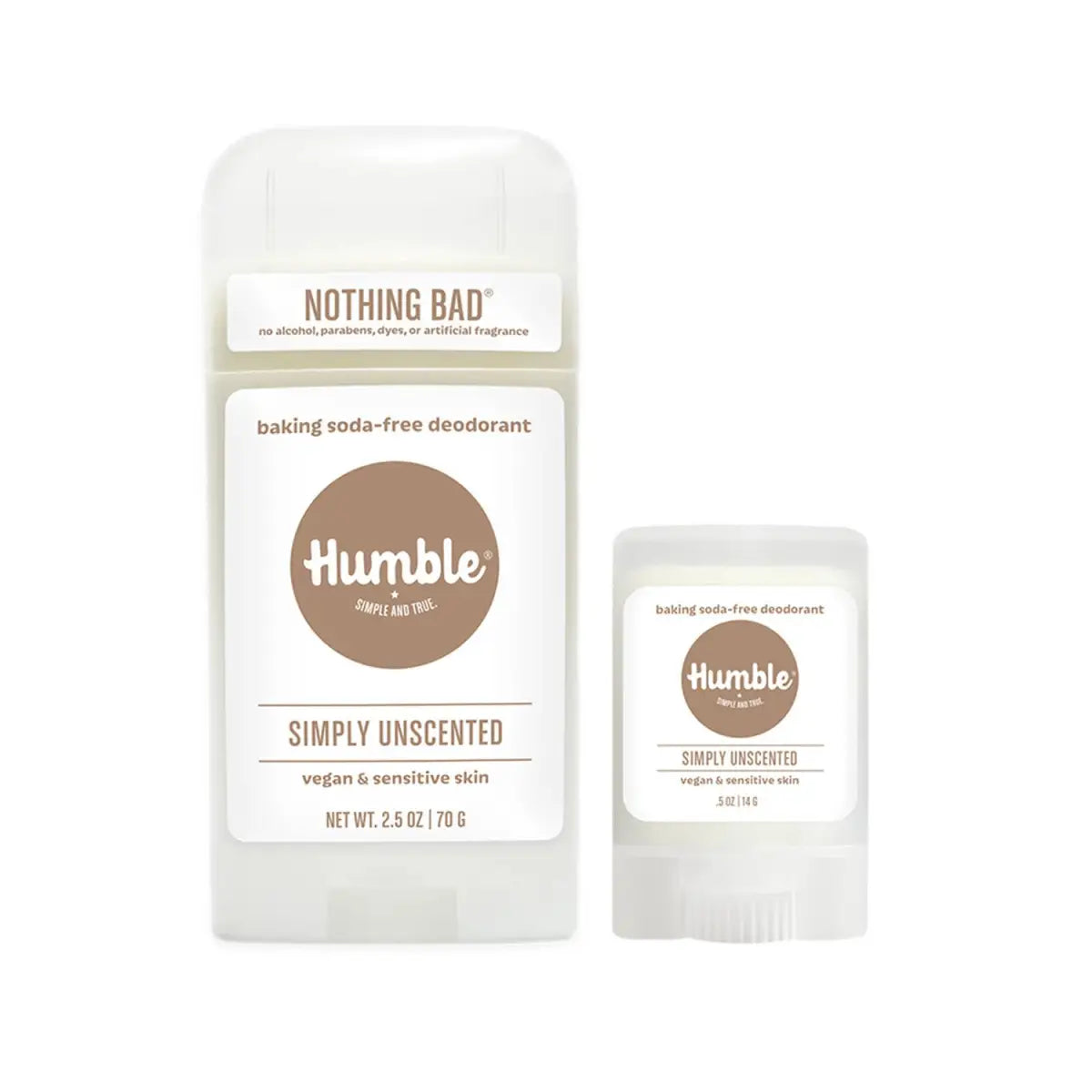 Natural Deodorant - Vegan & Sensitive - Simply Unscented - Humble Brands Inc.
