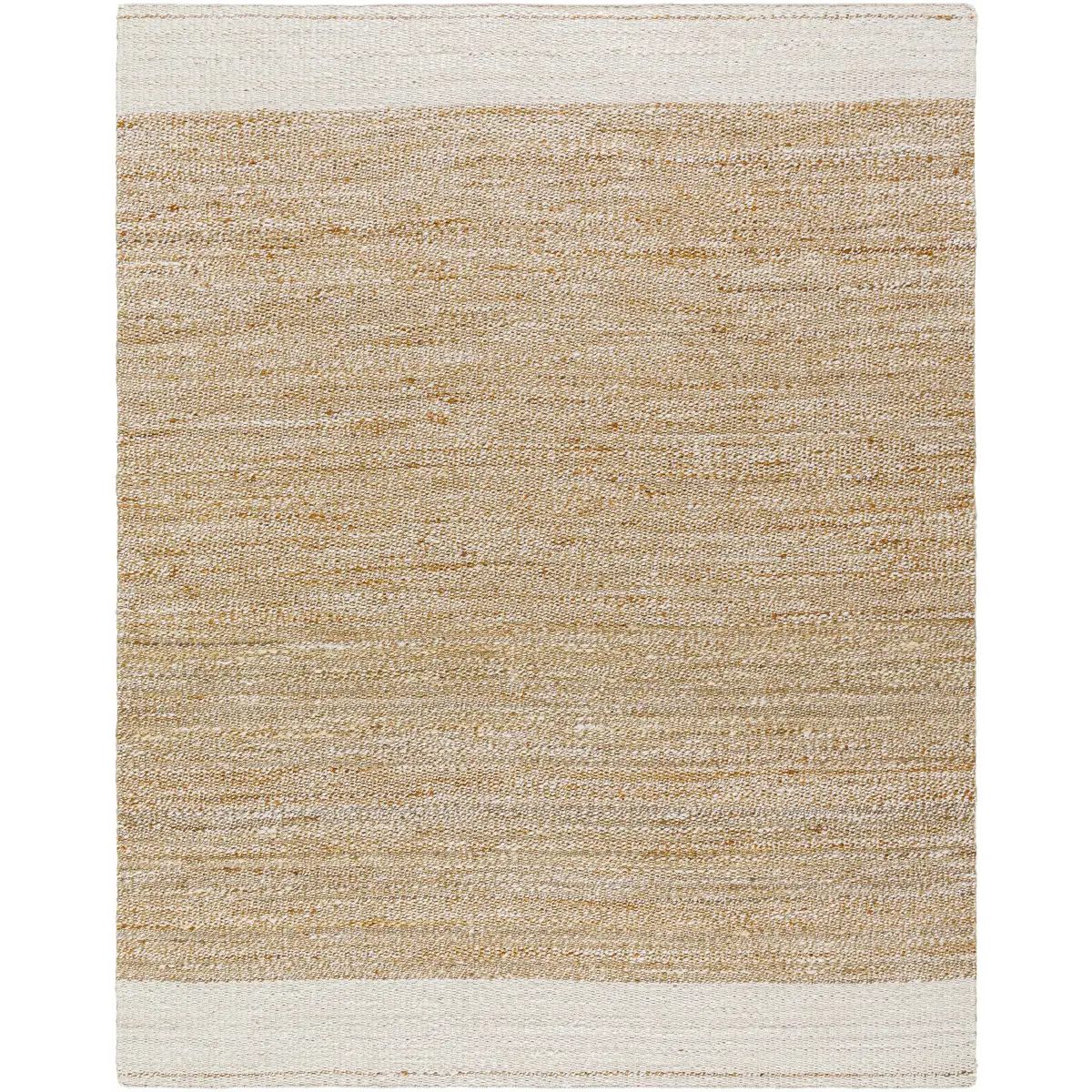 Natural and Ivory Jute Area Rug - 8’ x 10’ Rectangle - Boutique Rugs
