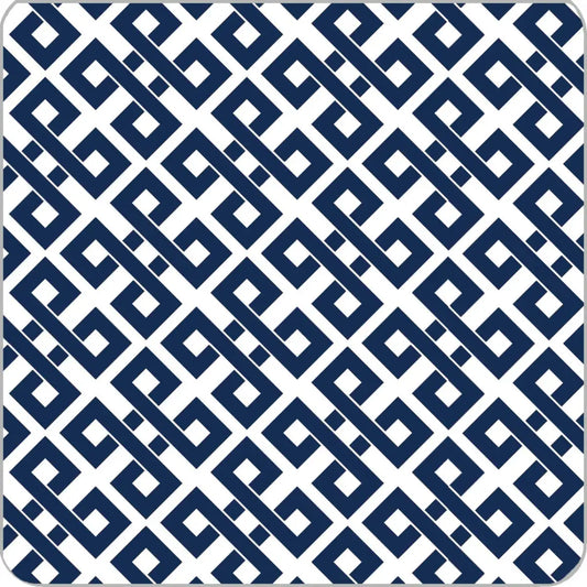 Navy Diamonds Paper Coasters Set of 20 - WH Hostess Social Stationery