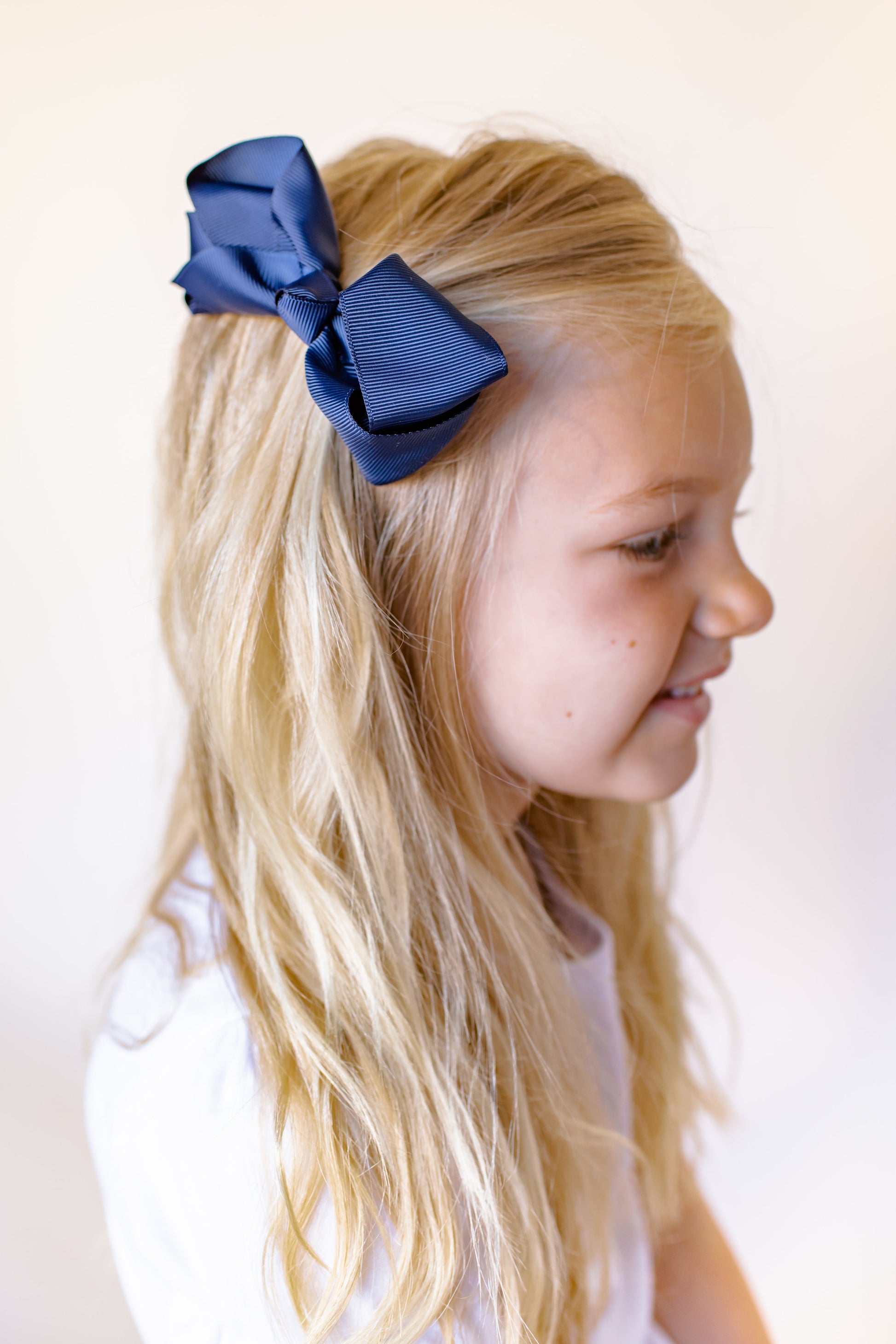 Solid Hair Bows - Navy / 4’’ - ARB Blanks